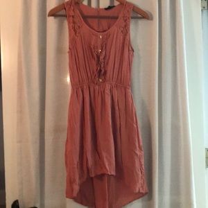 Rust colored high low dress